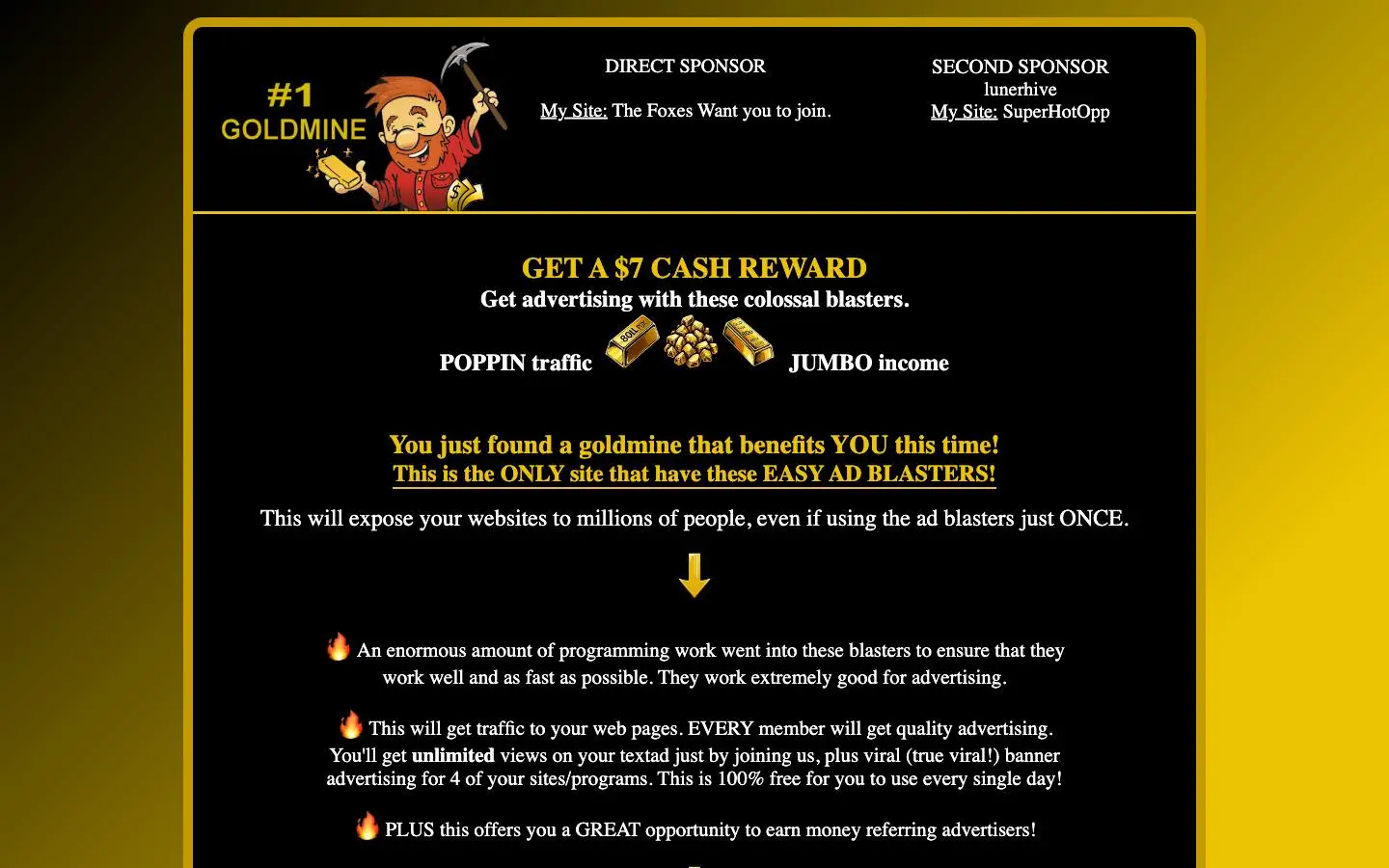 Screenshot of #1 GoldMine (1goldmine.com)