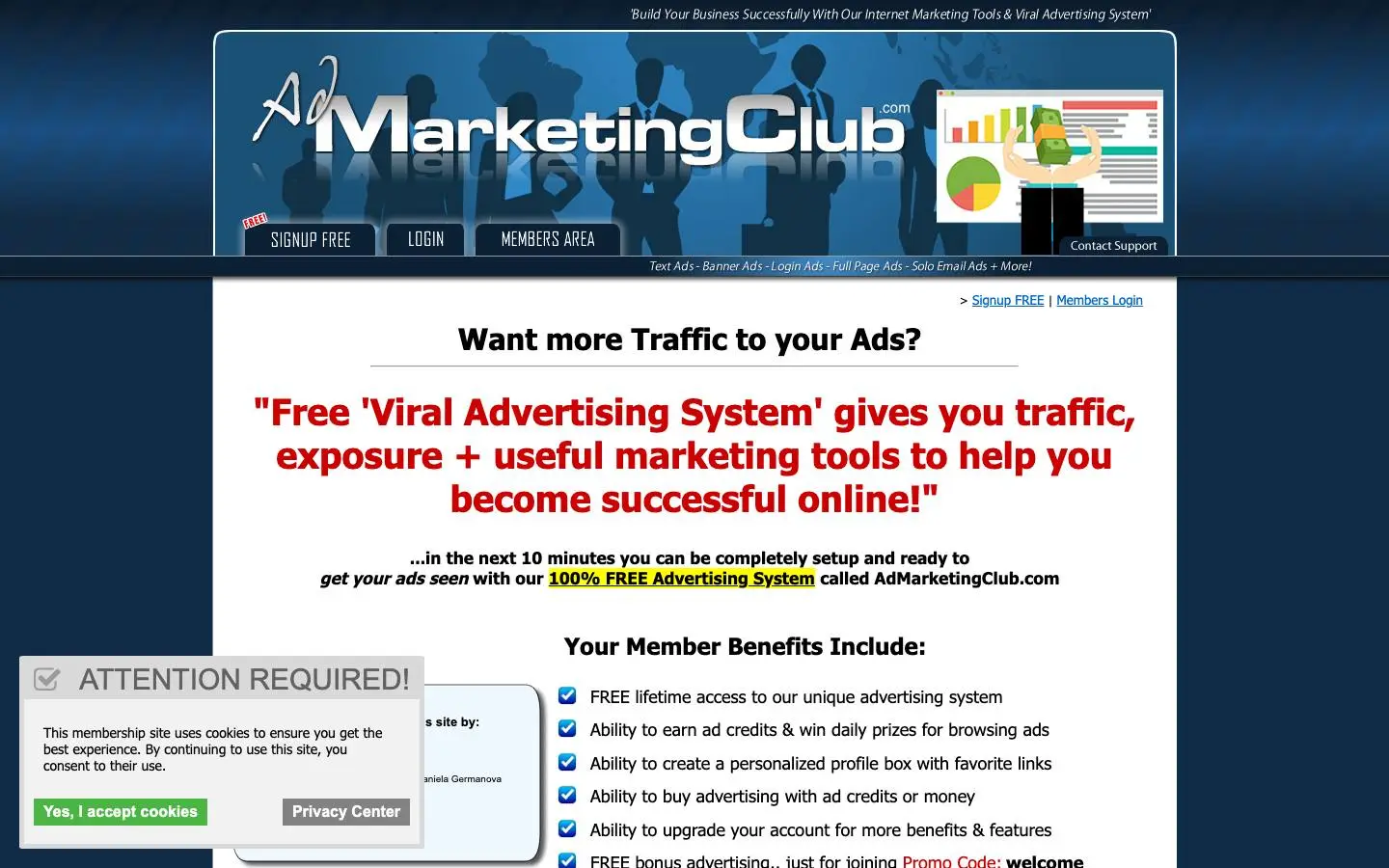 Screenshot of AdMarketingClub (admarketingclub.com)