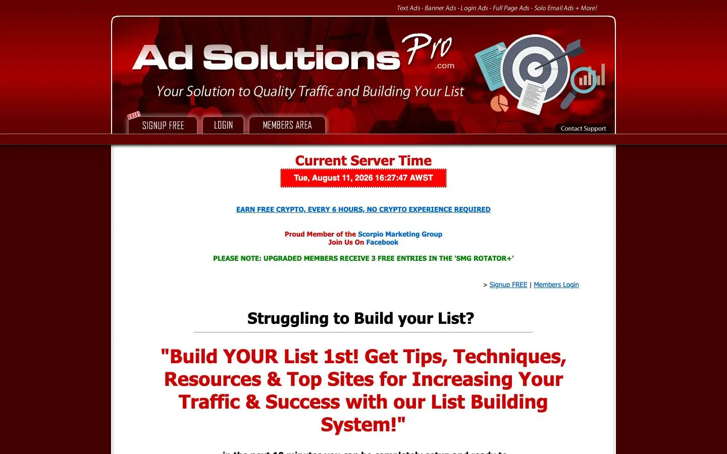 Screenshot of Ad Solutions Pro (adsolutionspro.com)