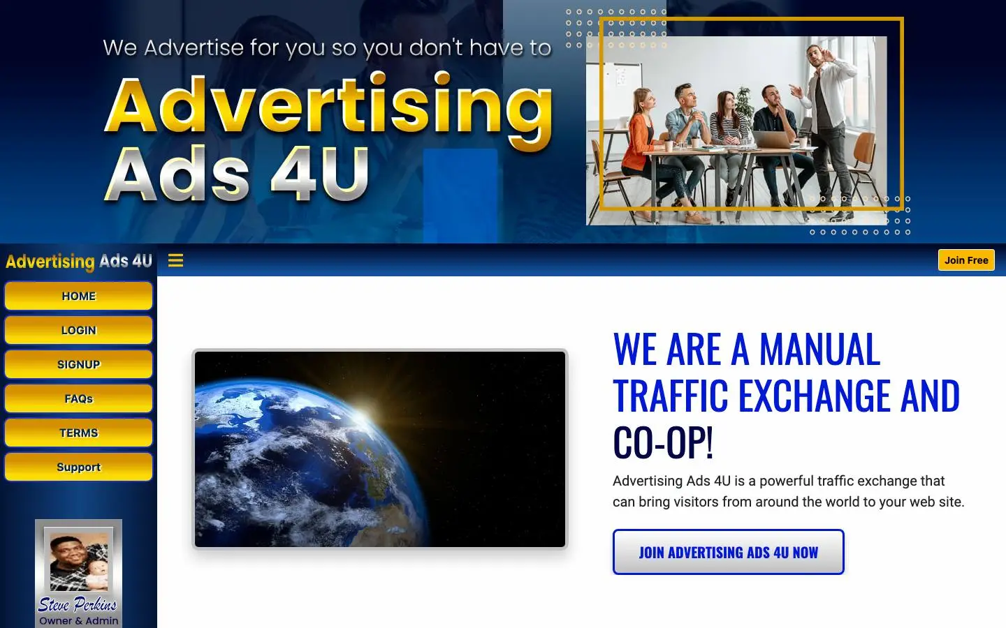 Screenshot of Advertising Ads 4U (advertisingads4u.com)