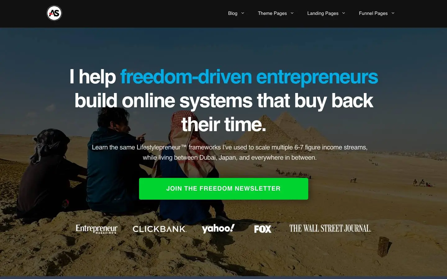Screenshot of Angelo Sayson (angelosayson.com)