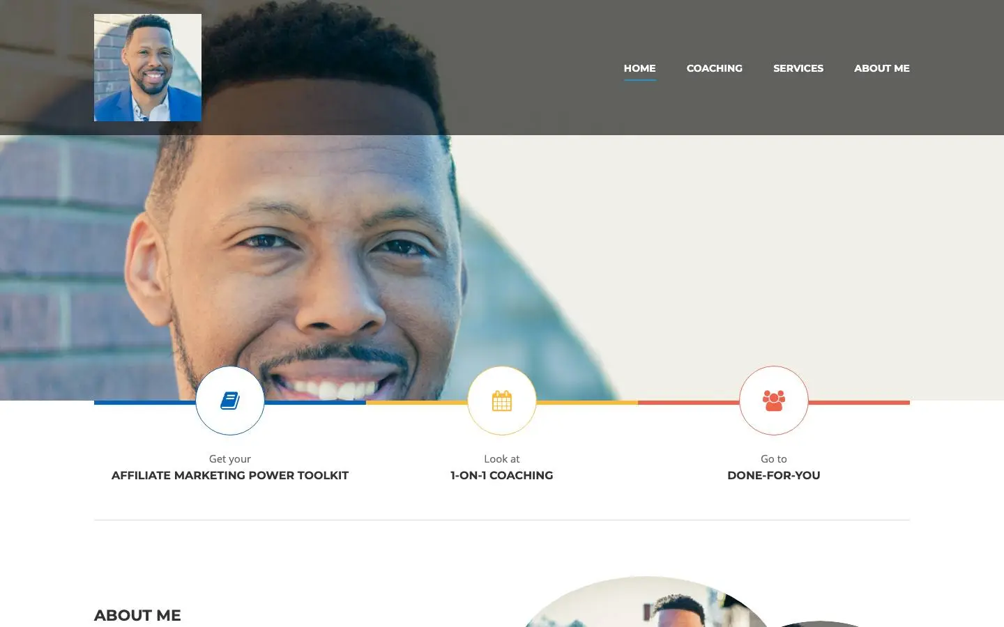 Screenshot of Antonioxcarter (antonioxcarter.com)