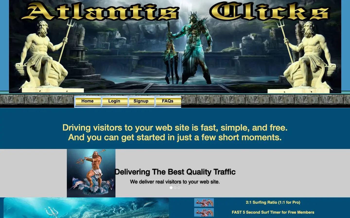 Screenshot of Atlantis Clicks (atlantisclicks.com)