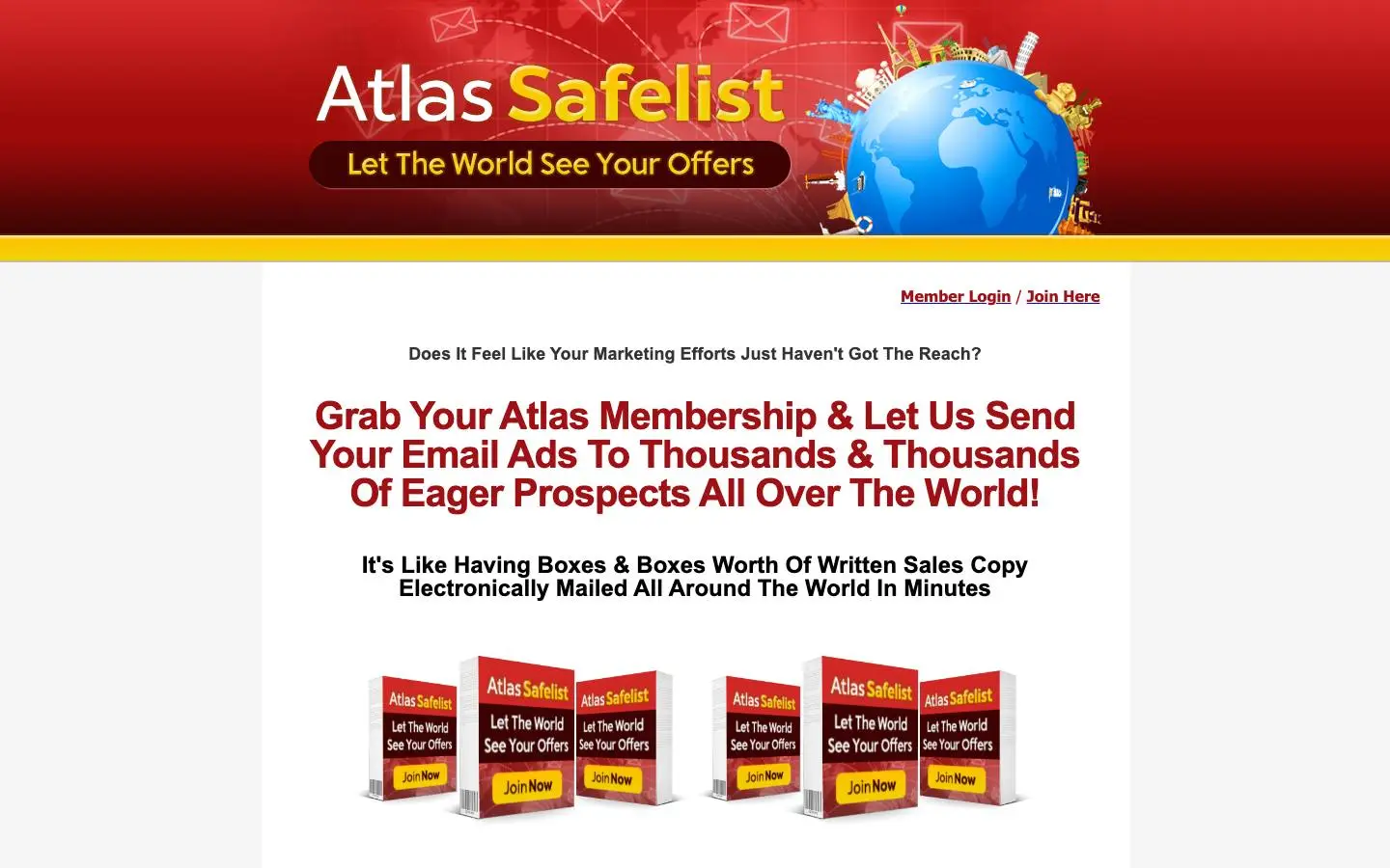 Screenshot of Atlas Safelist (atlassafelist.com)