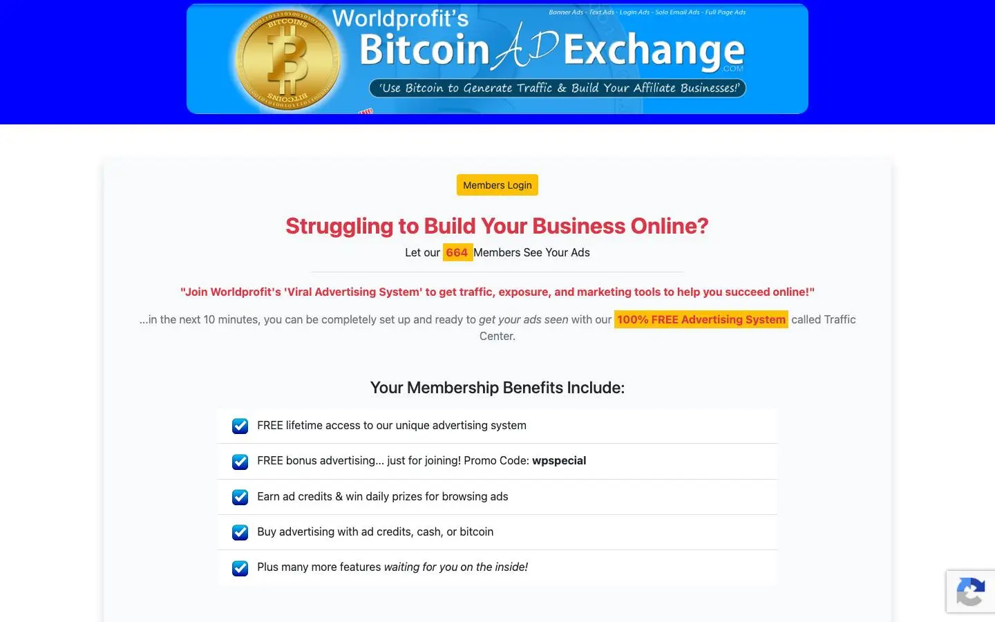 Screenshot of Bitcoinadexchange (bitcoinadexchange.com)
