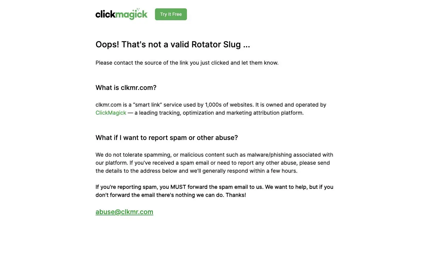 Screenshot of clkmr (brewerenterprise.com)