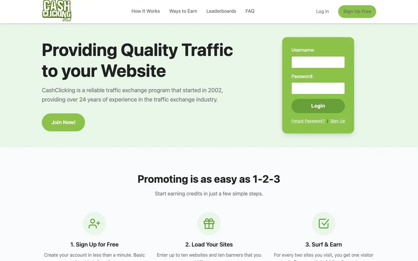 Screenshot of CashClicking (cashclicking.com)