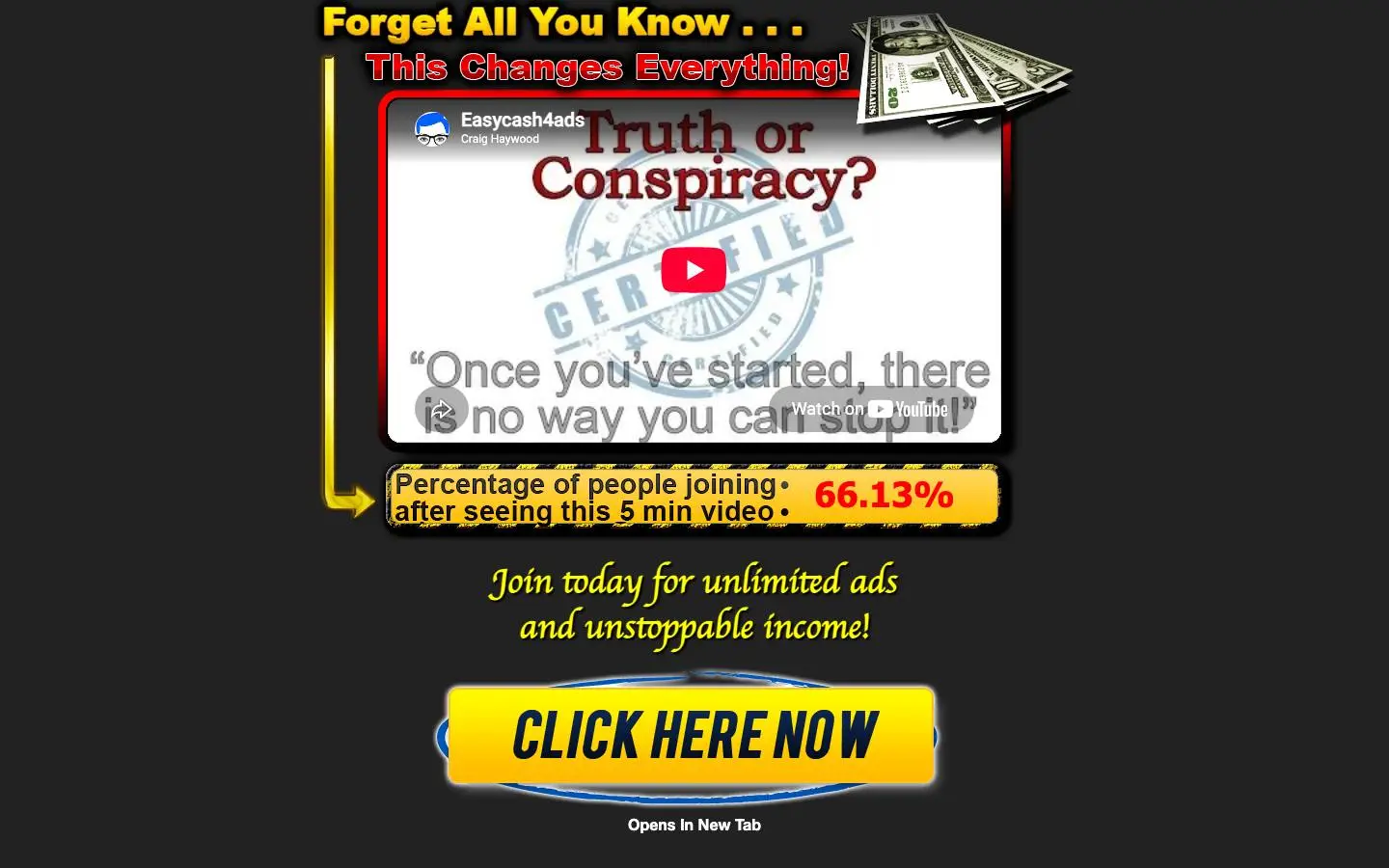Screenshot of EasyCash4Ads (easycash4ads.com)