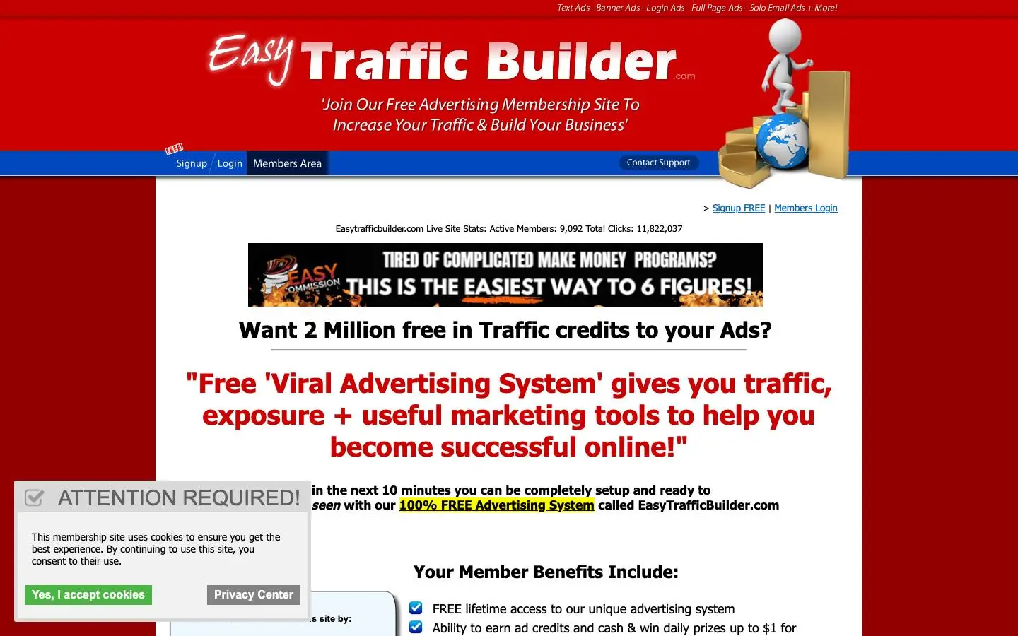 Screenshot of EasyTrafficBuilder (easytrafficbuilder.com)