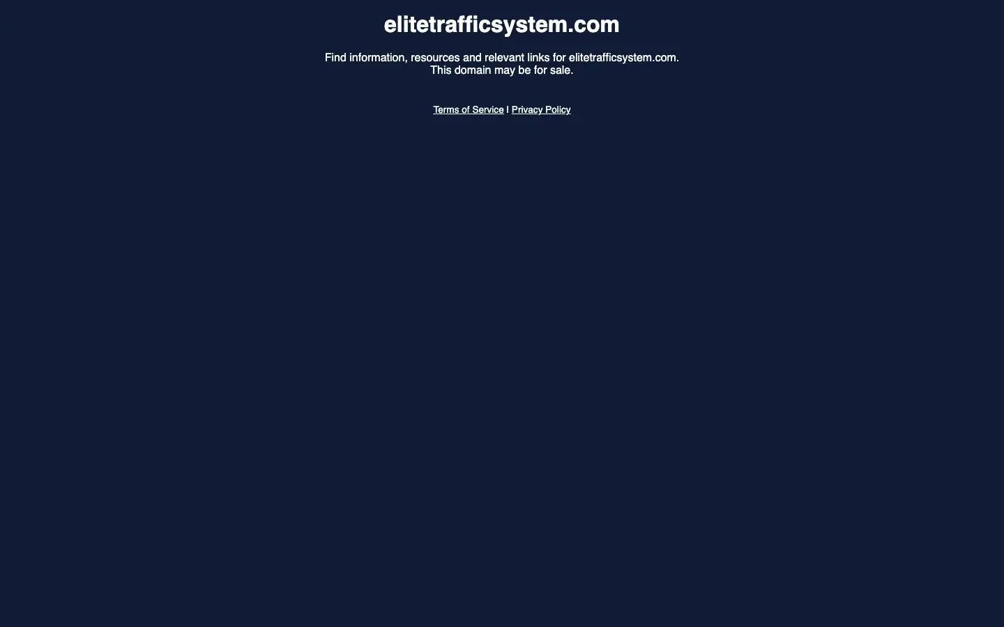 Screenshot of elitetrafficsystem (elitetrafficsystem.com)