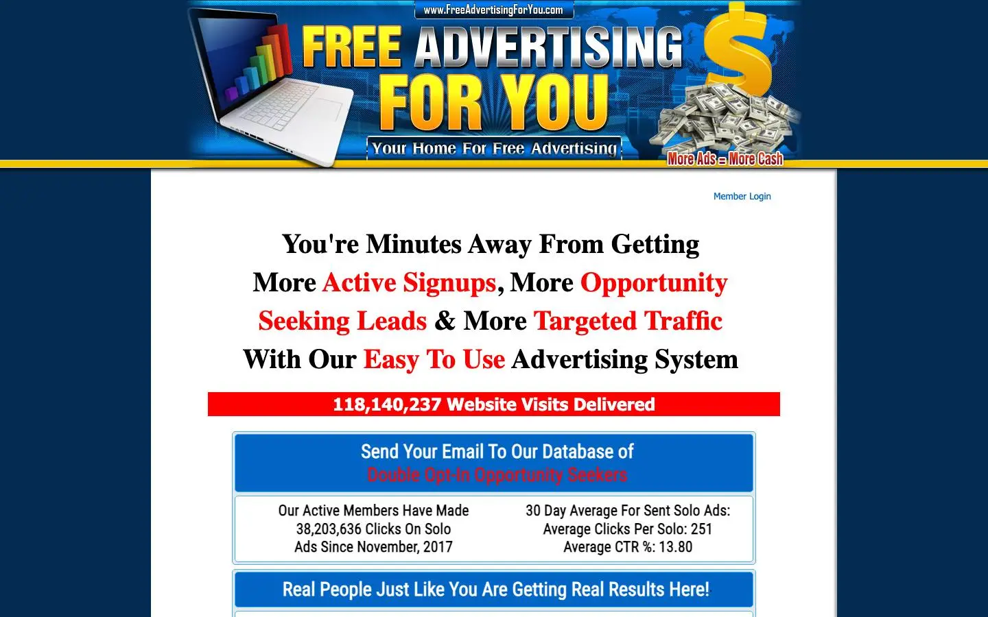 Screenshot of FreeAdvertisingForYou (freeadvertisingforyou.com)