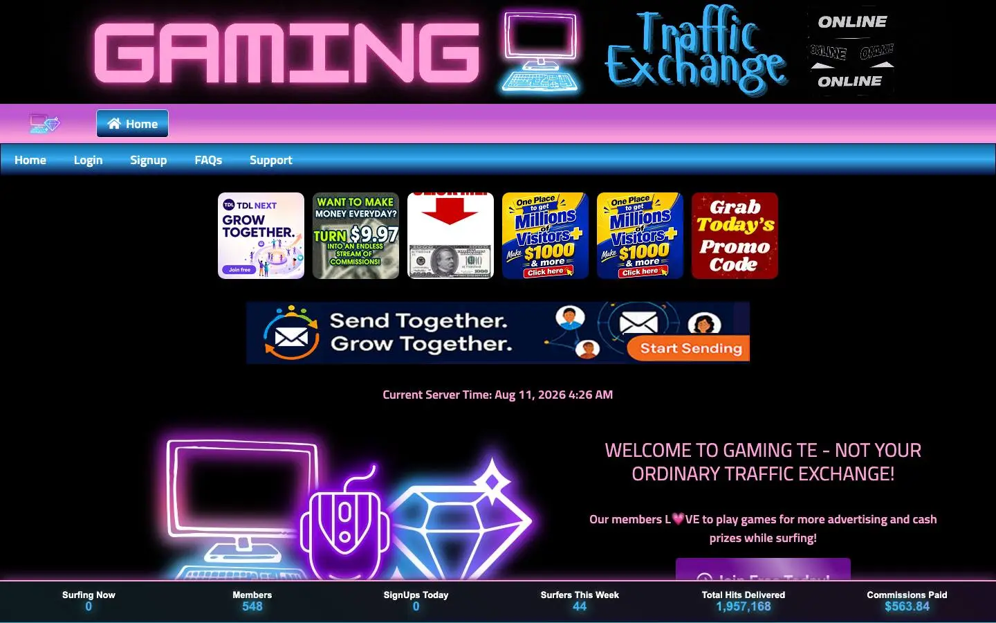 Screenshot of GAMING TE (gamingte.online)