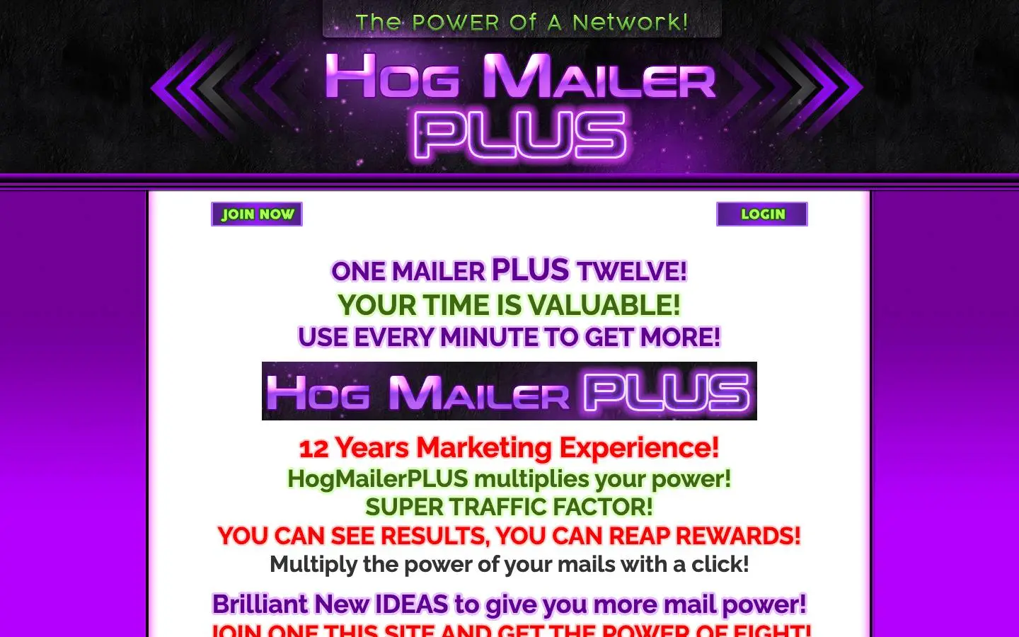 Screenshot of Hog Mailer PLUS (hogmailerplus.com)