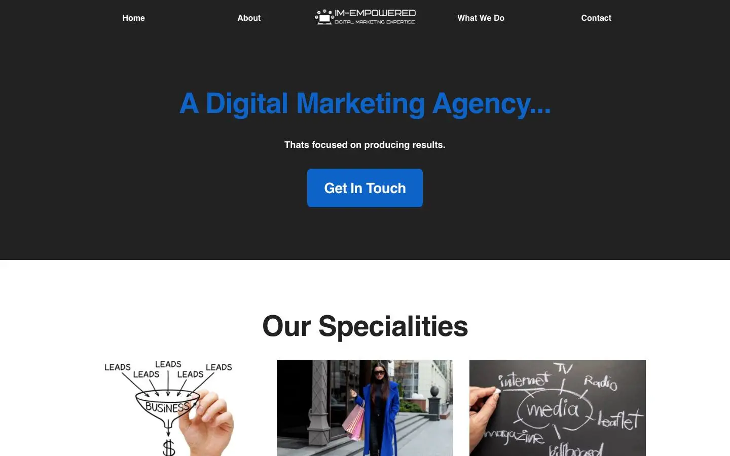 Screenshot of Im Empowered (im-empowered.com)