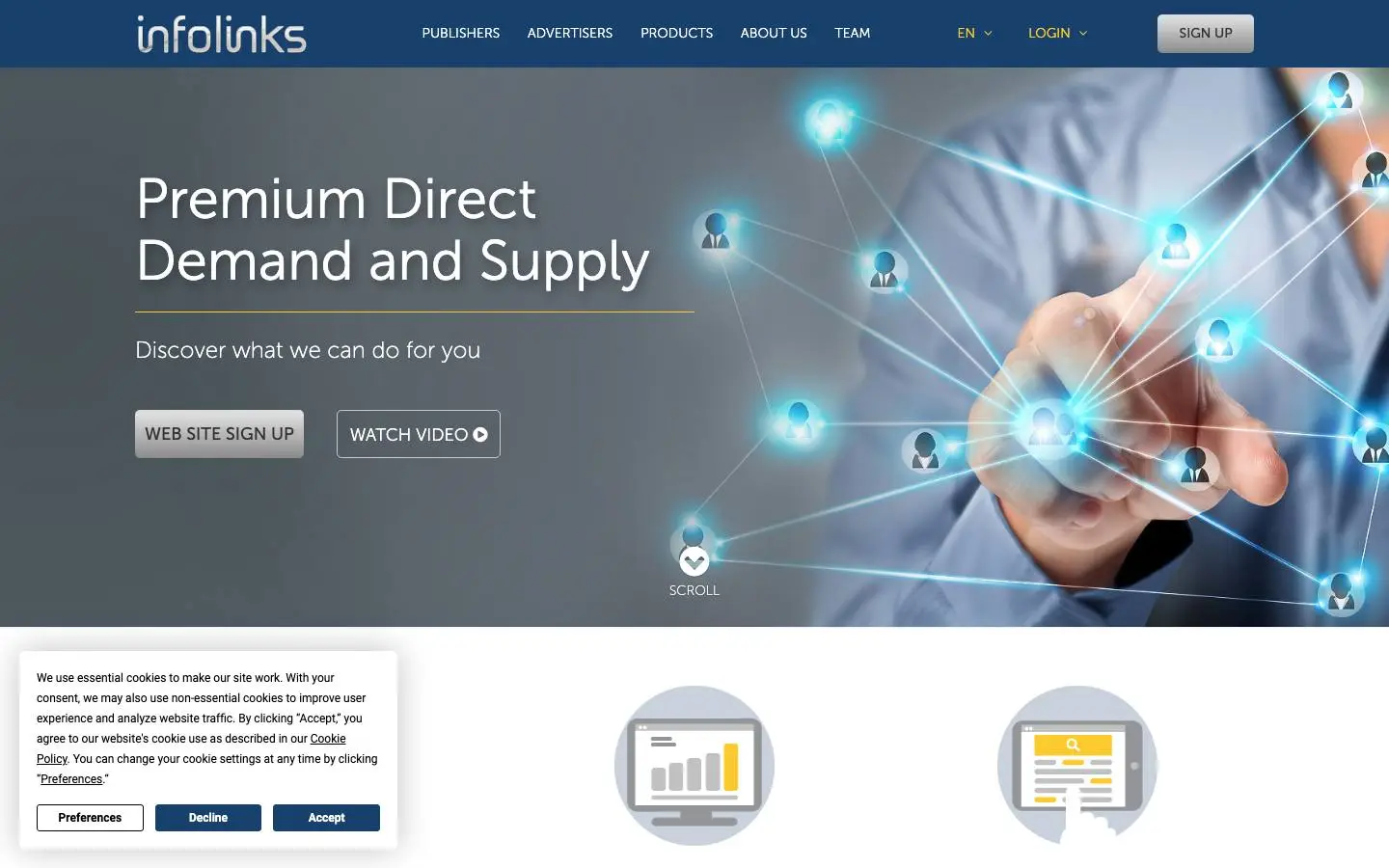 Screenshot of Infolinks (infolinks.com)