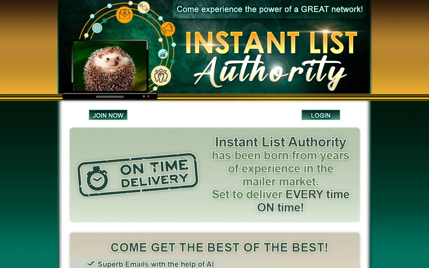 Screenshot of Instant List Authority (instantlistauthority.com)