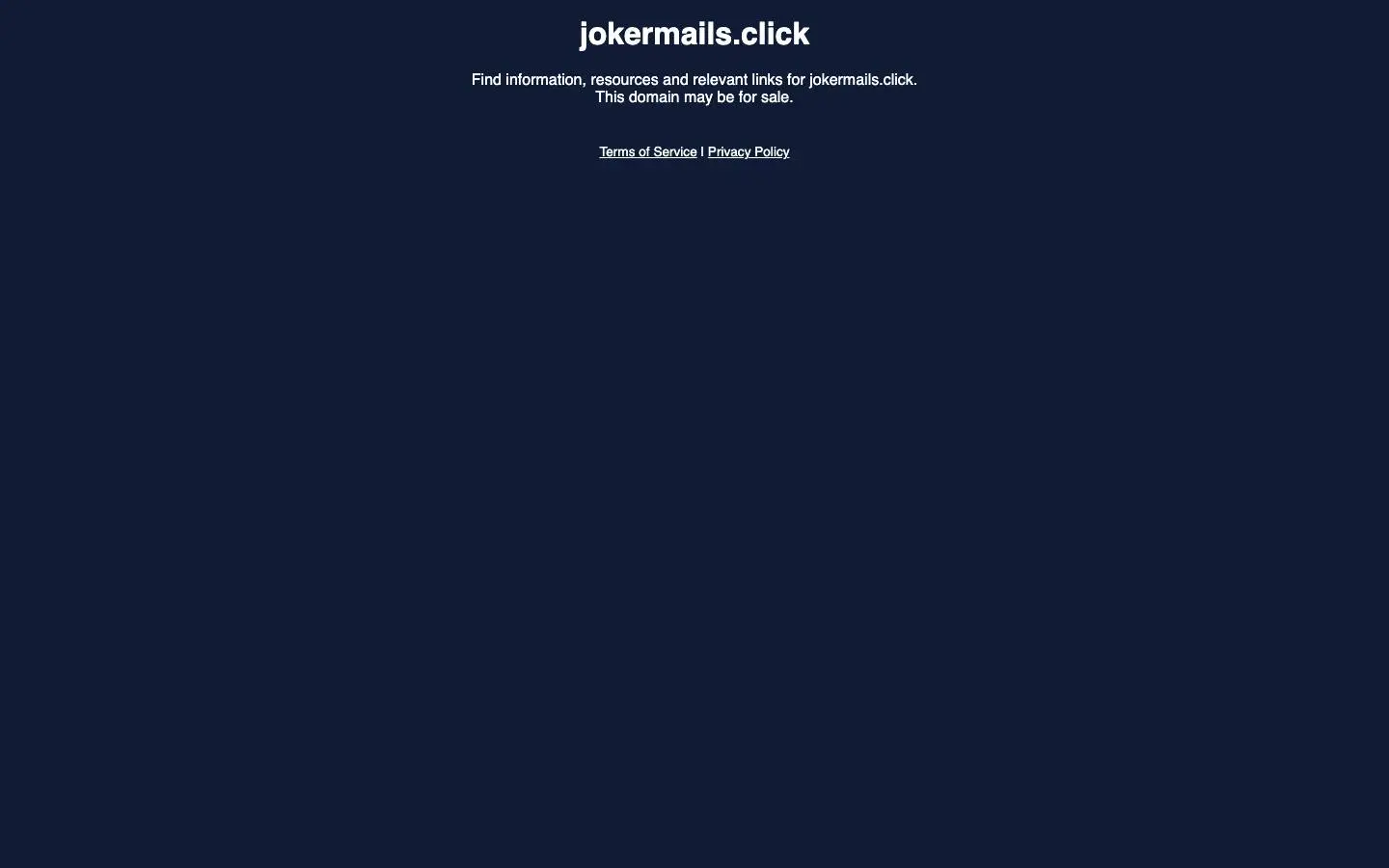 Screenshot of jokermails (jokermails.click)