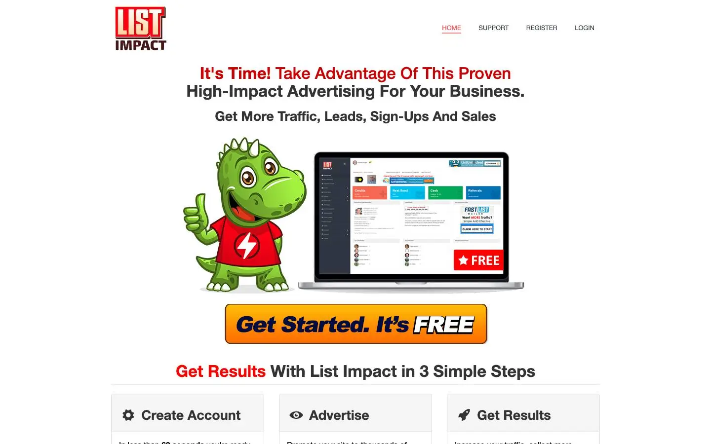 Screenshot of ListImpact.com | (listimpact.com)