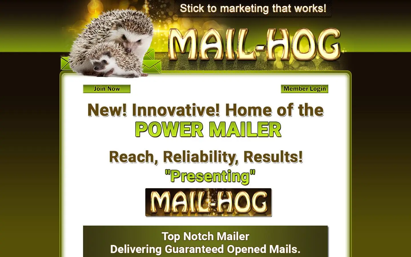 Screenshot of Mail-Hog (mail-hog.com)