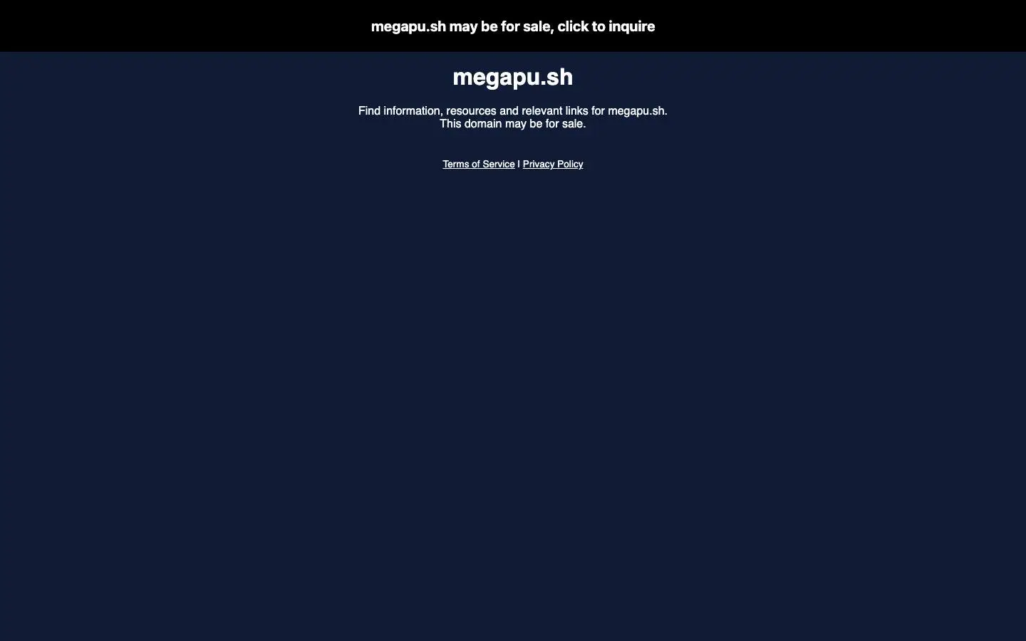 Screenshot of megapu.sh (megapu.sh)