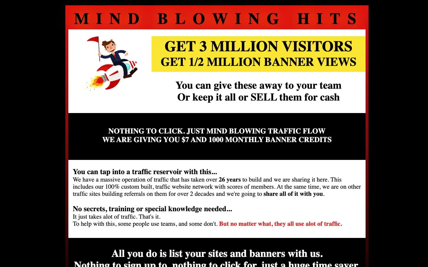 Screenshot of MindBlowingHits (mindblowinghits.com)