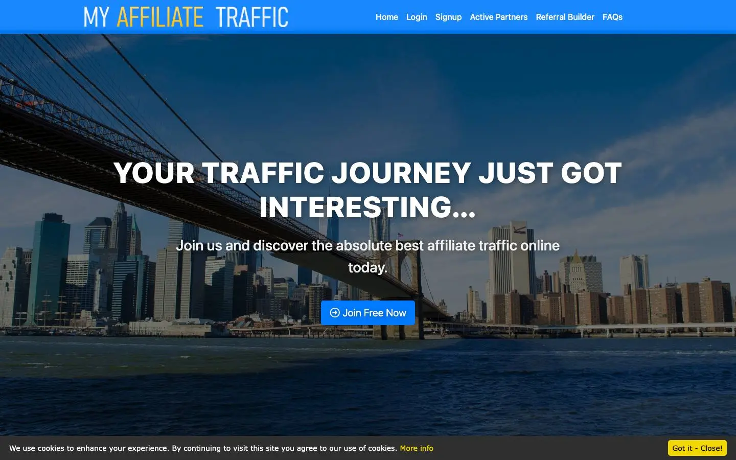 Screenshot of My Affiliate Traffic (myaffiliatetraffic.com)