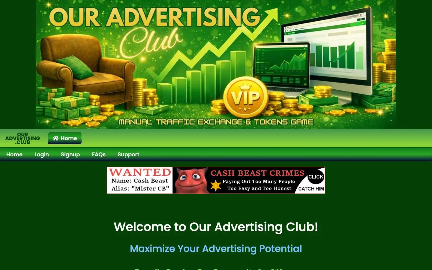 Screenshot of OUR ADVERTISING CLUB (ouradvertising.club)