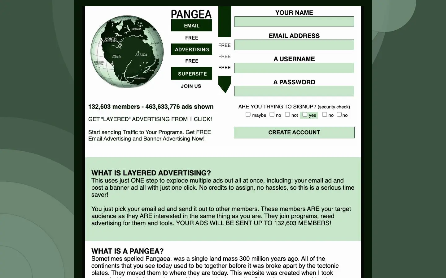 Screenshot of Pangea #1 (pangea.group)