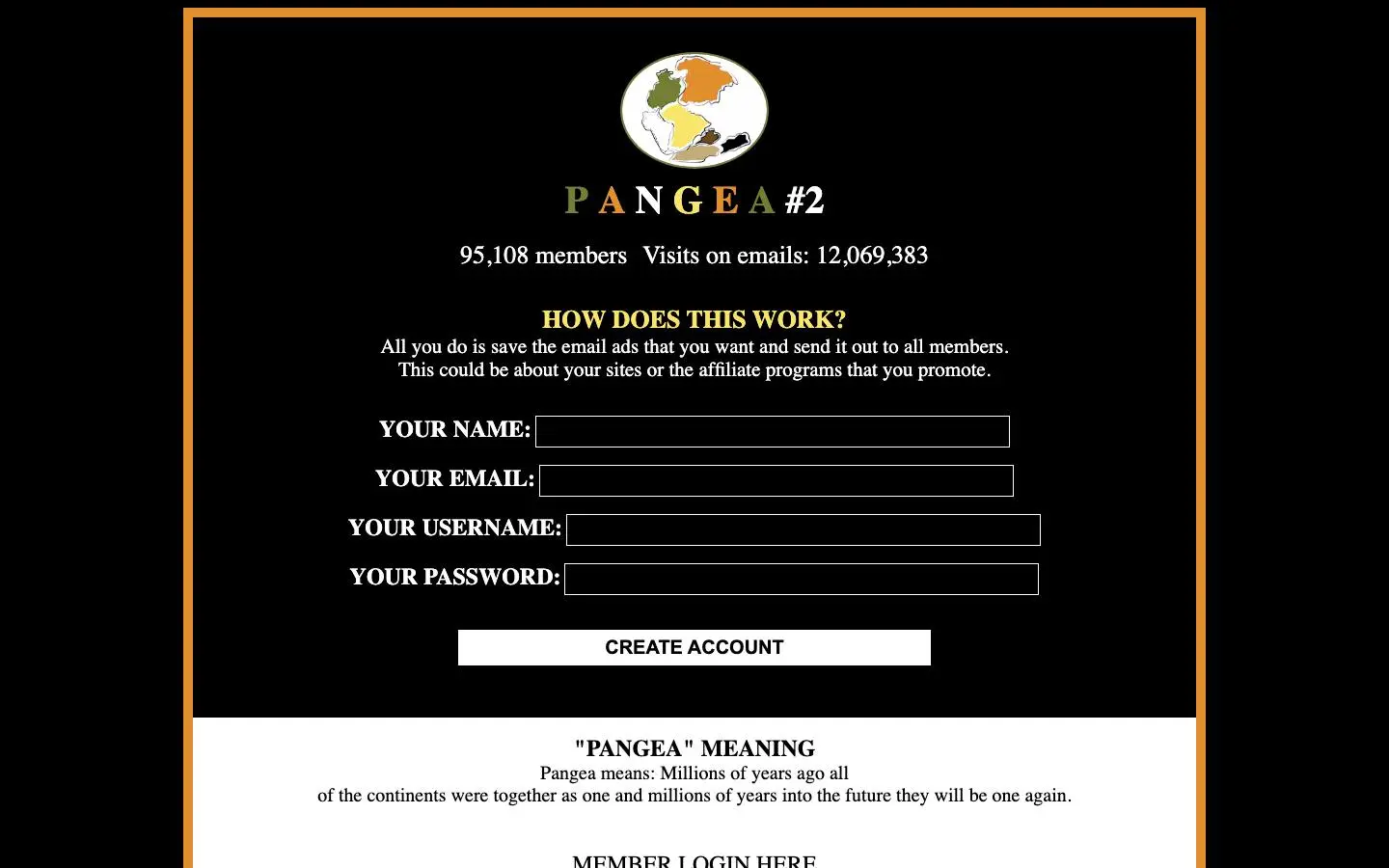 Screenshot of Pangea #2 (pangea2.group)
