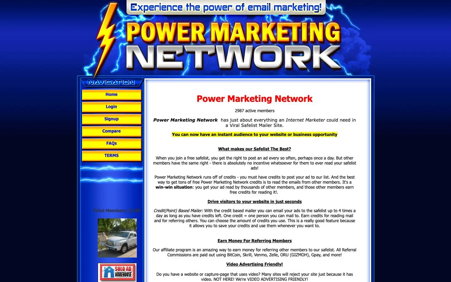 Screenshot of Power Marketing Network (powermarketingnetwork.com)