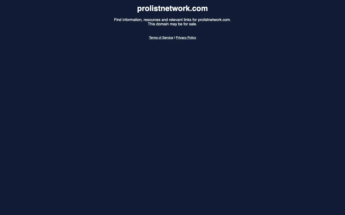 Screenshot of prolistnetwork (prolistnetwork.com)