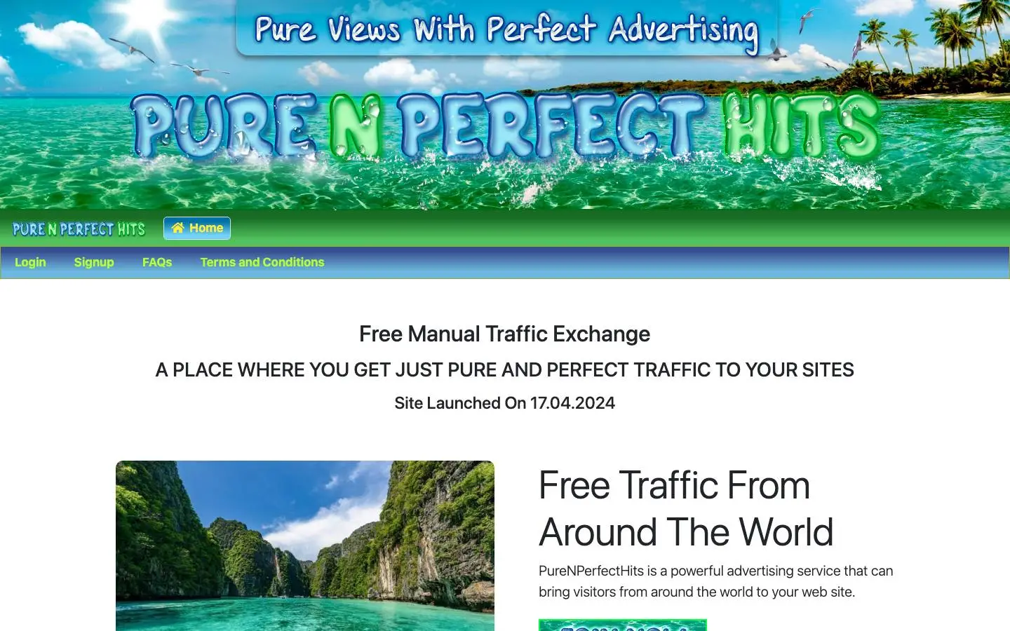 Screenshot of PureNPerfectHits (purenperfecthits.com)