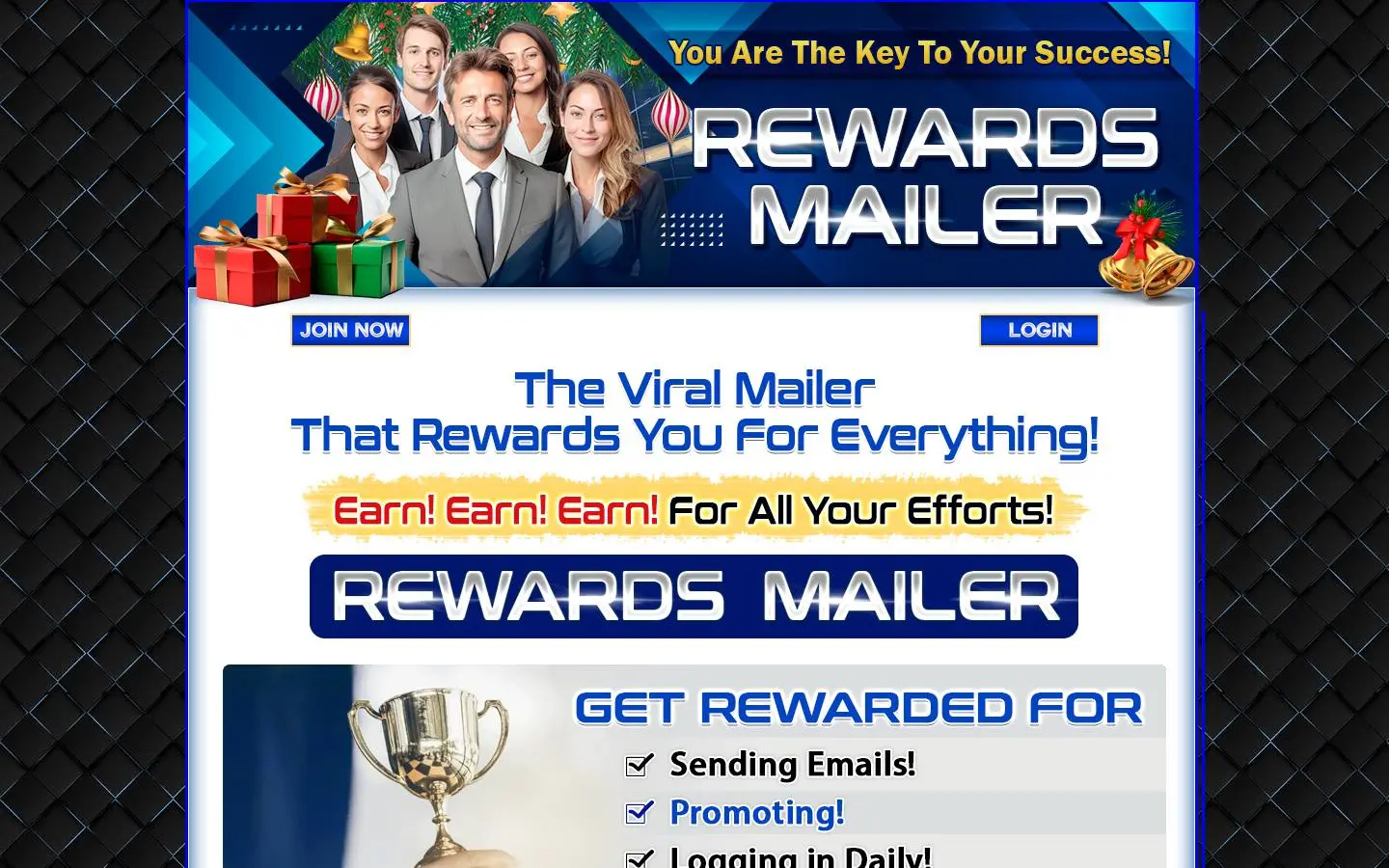 Screenshot of REWARDS MAILER (rewardsmailer.com)