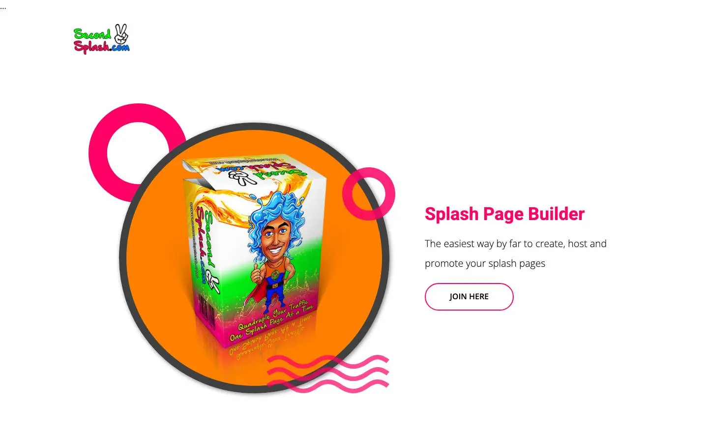 Screenshot of SecondSplash (secondsplash.com)
