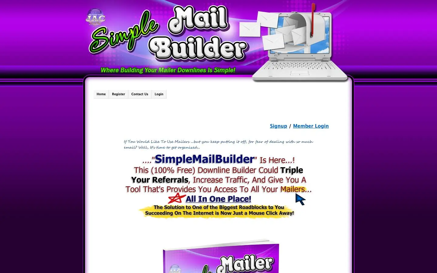 Screenshot of SimpleMailBuilder (simplemailbuilder.com)