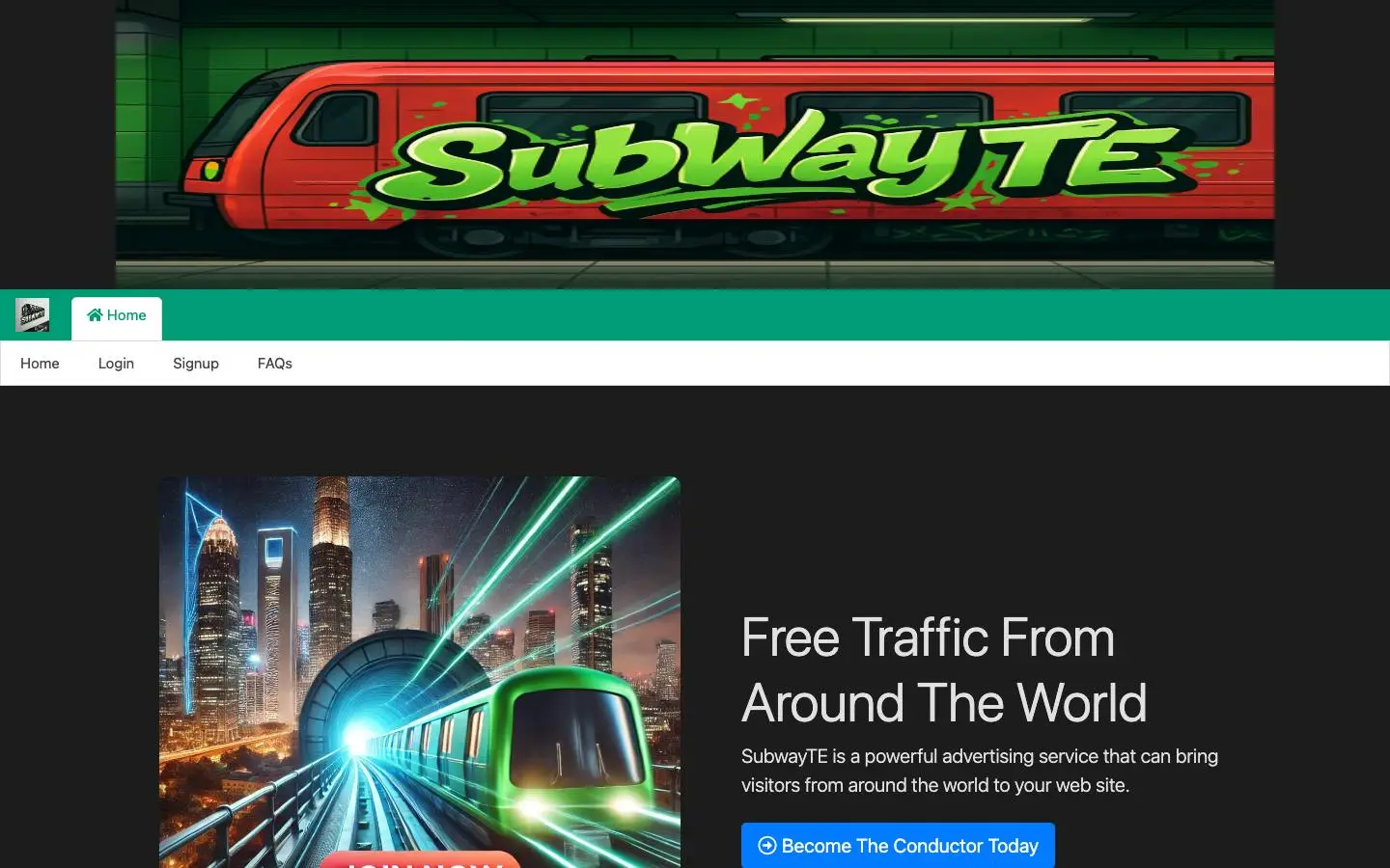 Screenshot of SubwayTE (subwayte.com)