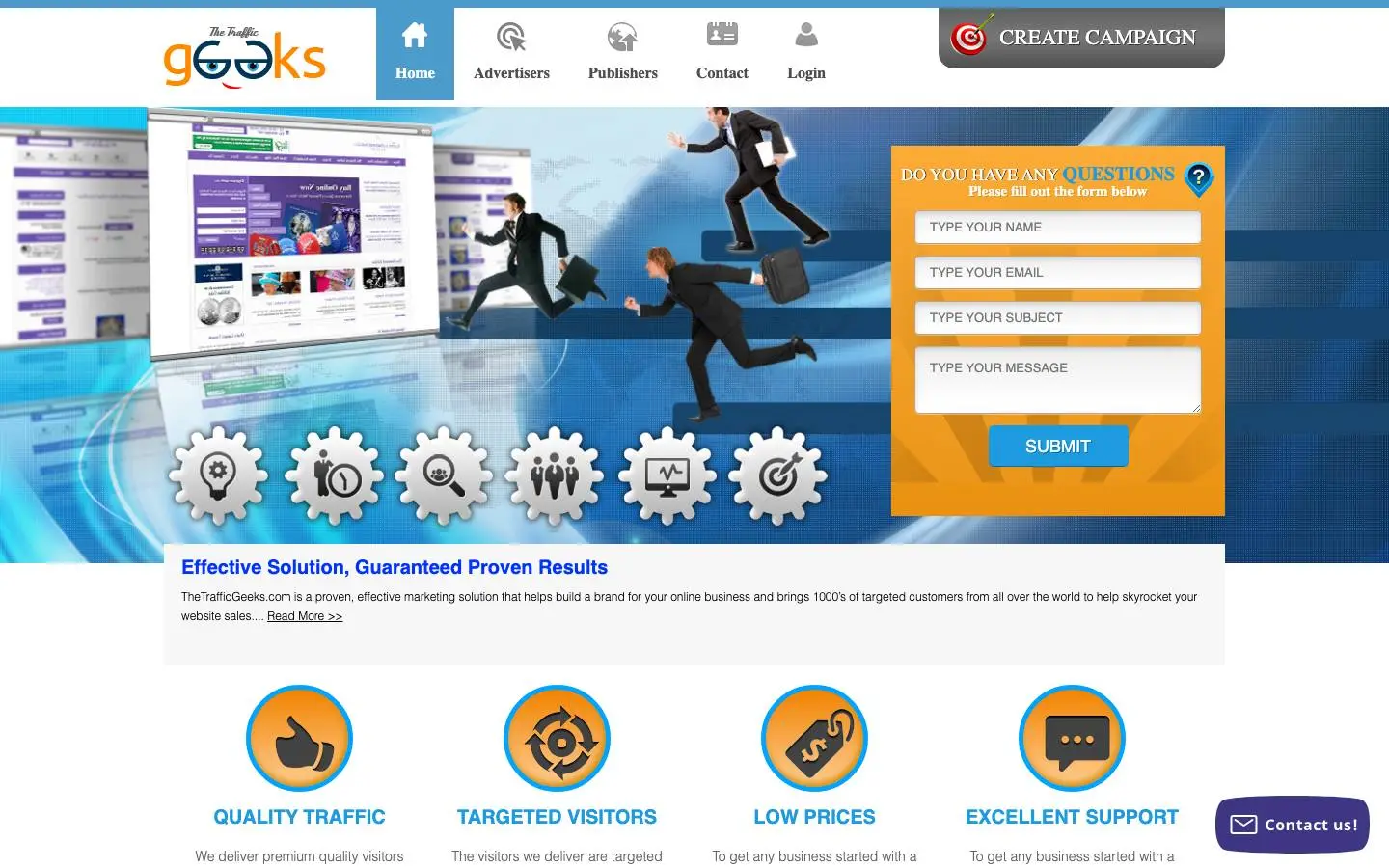 Screenshot of Thetrafficgeeks (thetrafficgeeks.com)