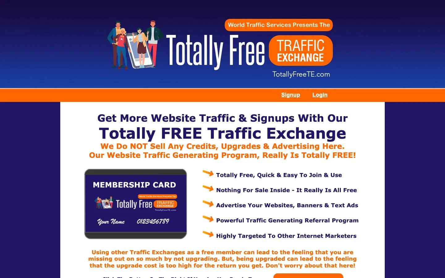 Screenshot of Totally Free TE (totallyfreete.com)