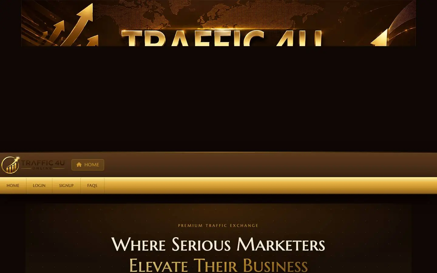 Screenshot of Traffic 4U Online (traffic4uonline.com)