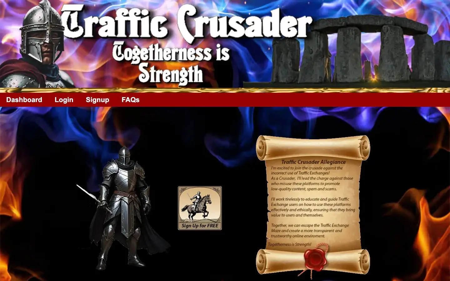 Screenshot of TrafficCrusader (trafficcrusader.com)