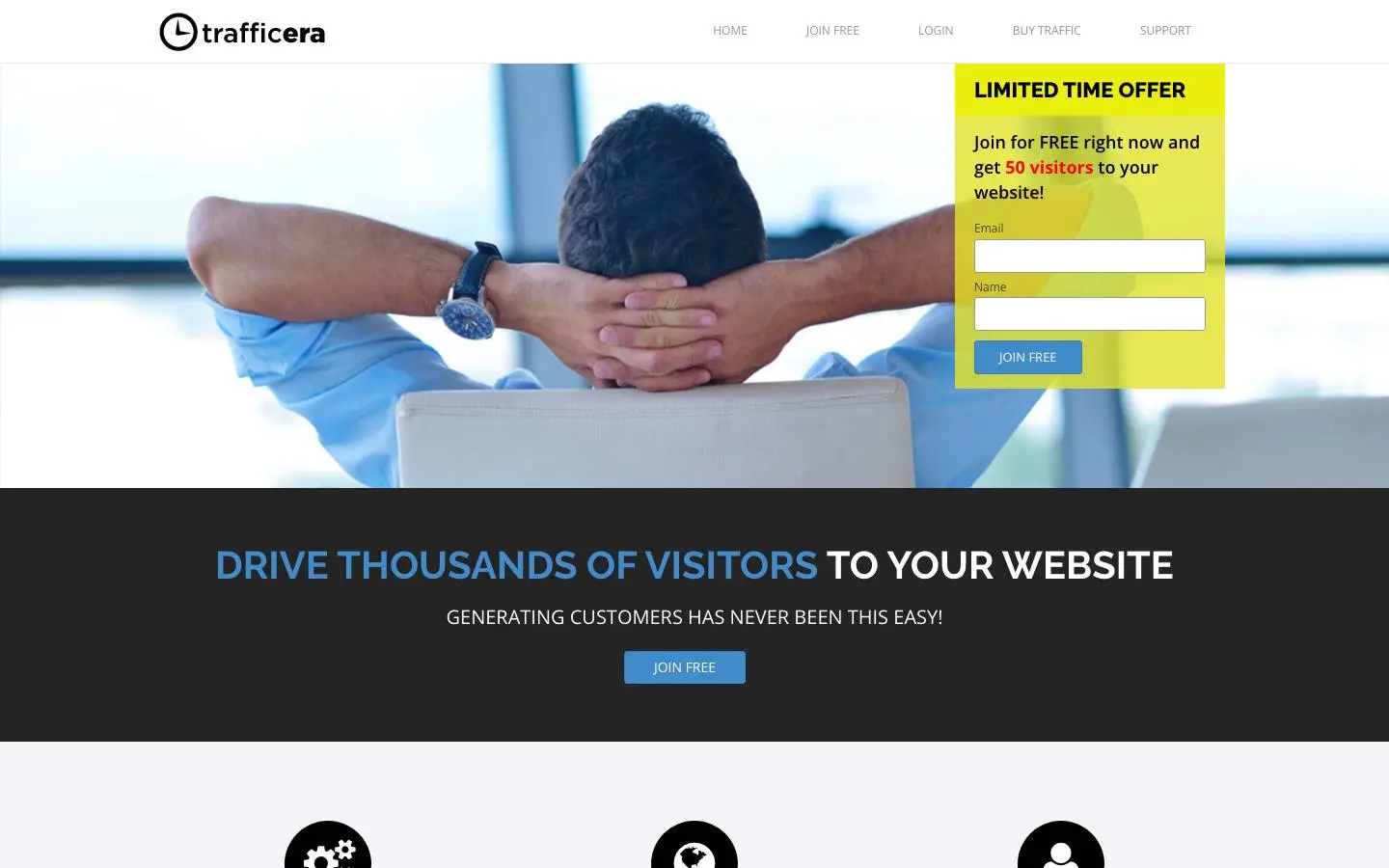 Screenshot of Trafficera (trafficera.com)
