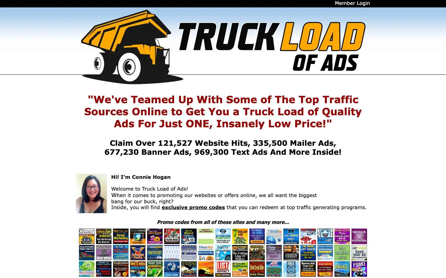 Screenshot of TruckLoad of Ads (truckloadofads.com)