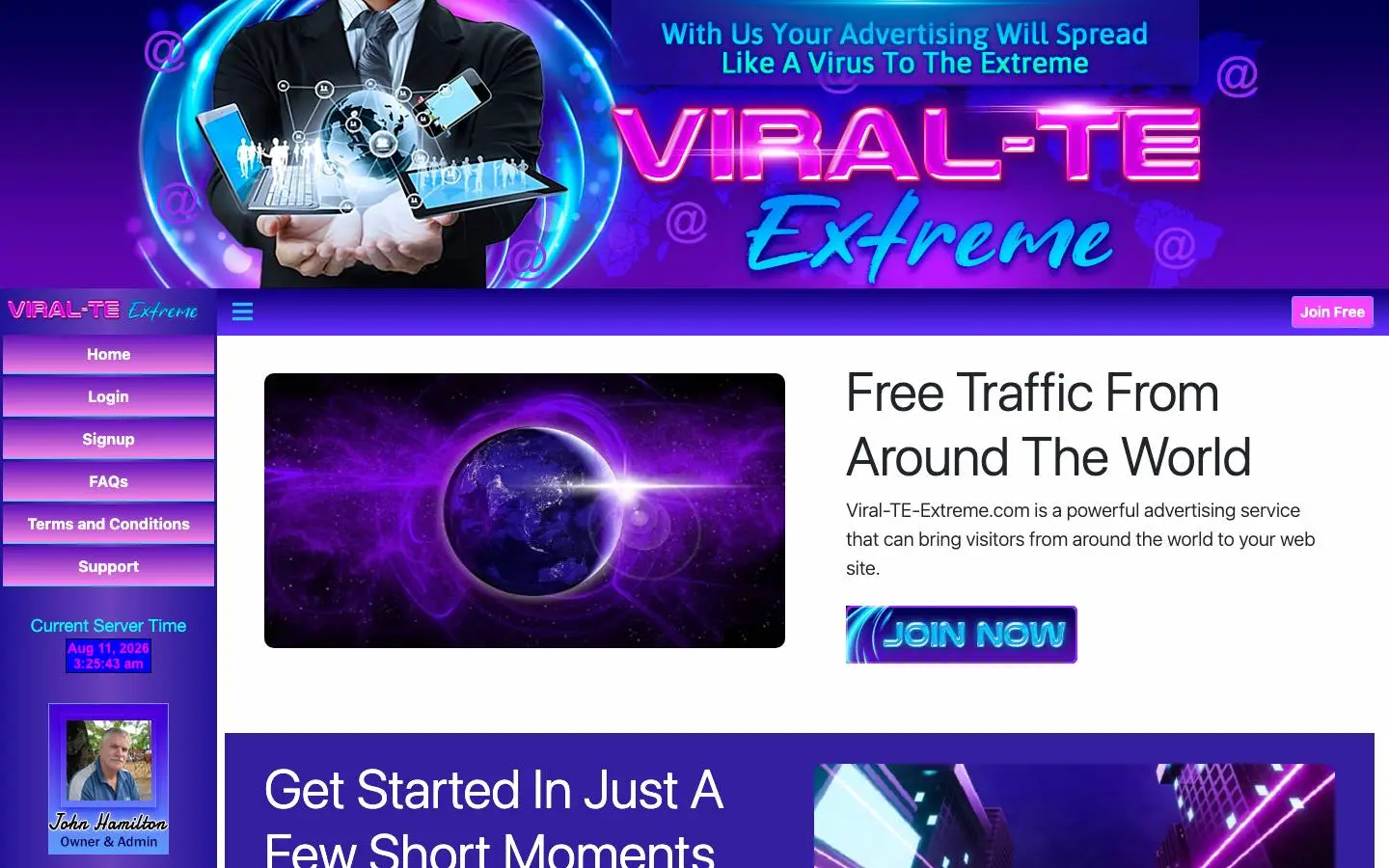 Screenshot of Viral-TE-Extreme (viral-te-extreme.com)