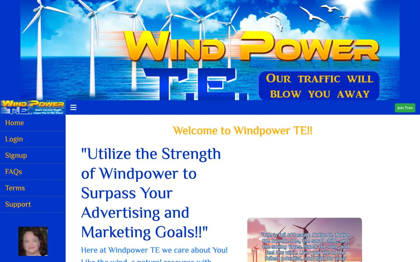 Screenshot of Windpower TE (windpowerte.com)