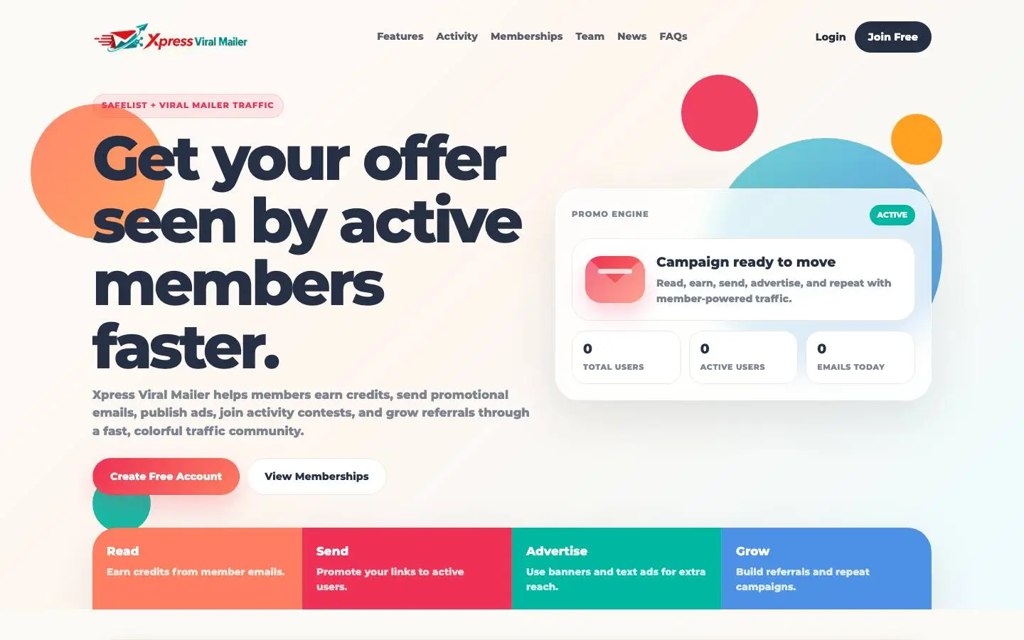 Screenshot of My Website (xpressviralmailer.com)